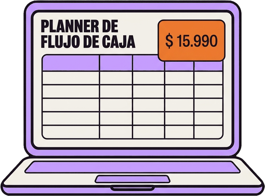Planner mensual de flujo de caja - organiza los ingresos y gastos de tu negocio gastronómico sin sorpresas a fin de mes